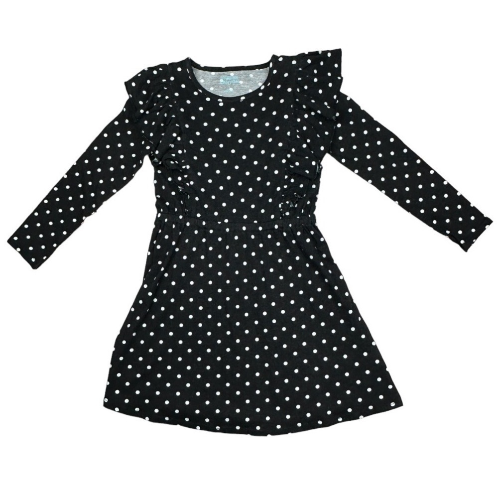 HARPER Canyon Polka Dot Long Sleeve Ruffle Dress
Size 6